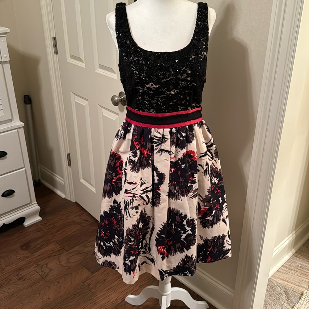 Lace and sequin top dress